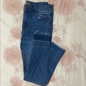 High waisted Skinny Blue Jeans